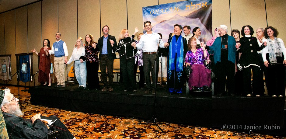 From left-to-right: Rabbi Aura Ahuvia, David Aladjem, Rabbi Ilan Glazer, Rabbi Cynthia Joy Hoffman, Nalini Indorf-Kaplan, Evan Krame, Eliana Nadyne Lee, David Evan Markus, Shira Michael, Rabbi Sue Morningstar, Rabbinic Pastor Stephanie Tivona Reith, Rabbi Dr. Leslie Schotz, and Lori Shaller